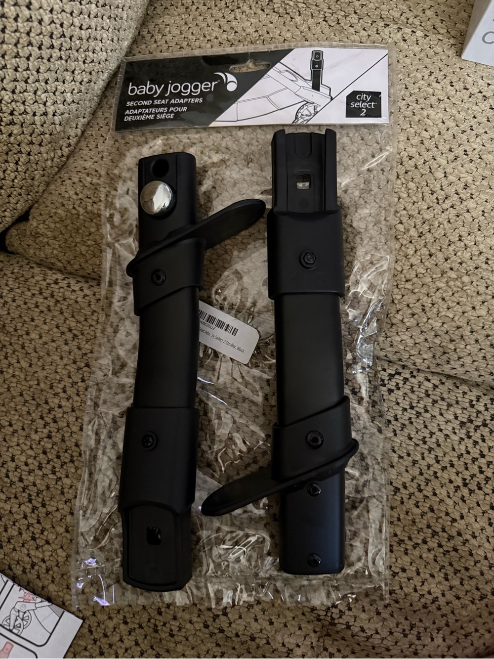 Baby Jogger City Select 2 Second Seat Adapters - Black